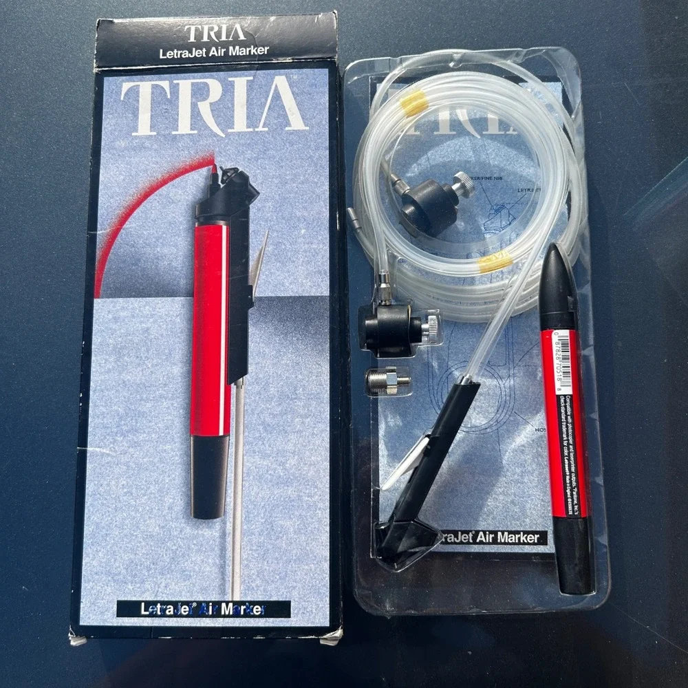 Letraset Tria LetraJet Air Marker System Vintage Illustration Tool with Box